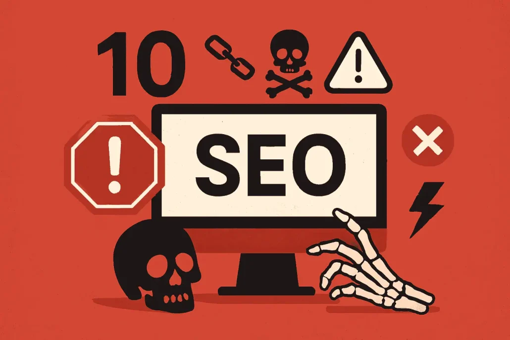 10 اشتباه رایج در سئو که سایت شما را عقب می‌اندازد